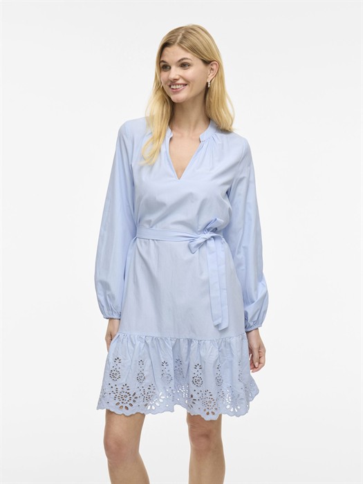 VIKelli V-Neck Kort Kjole - Kentucky Blue